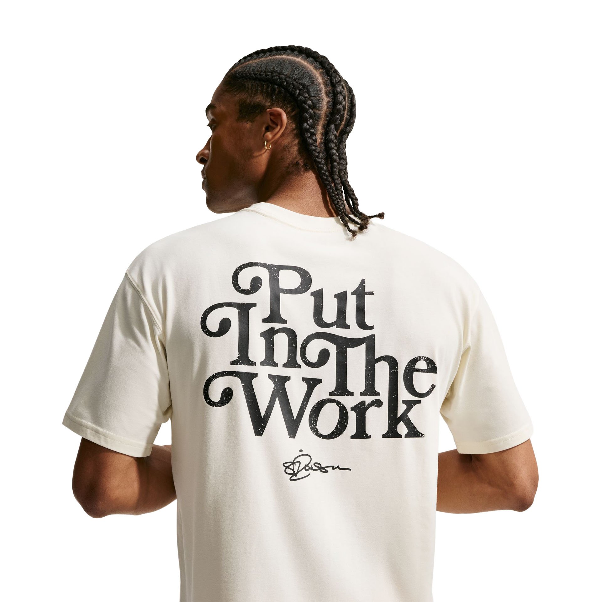 Sabrina Put In Work Tee "Coconut Milk"