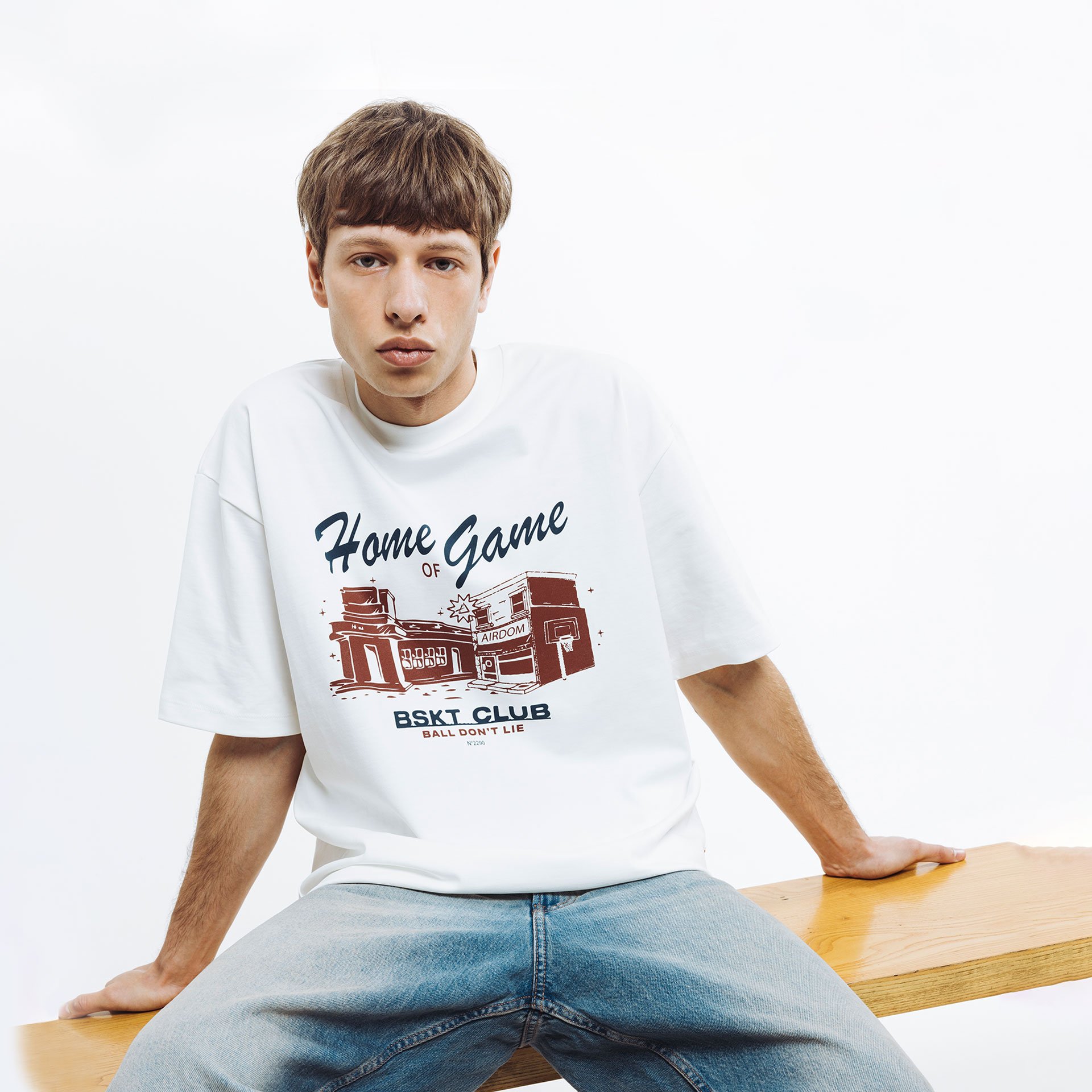 Airdom Home of Game Tee "Off White"