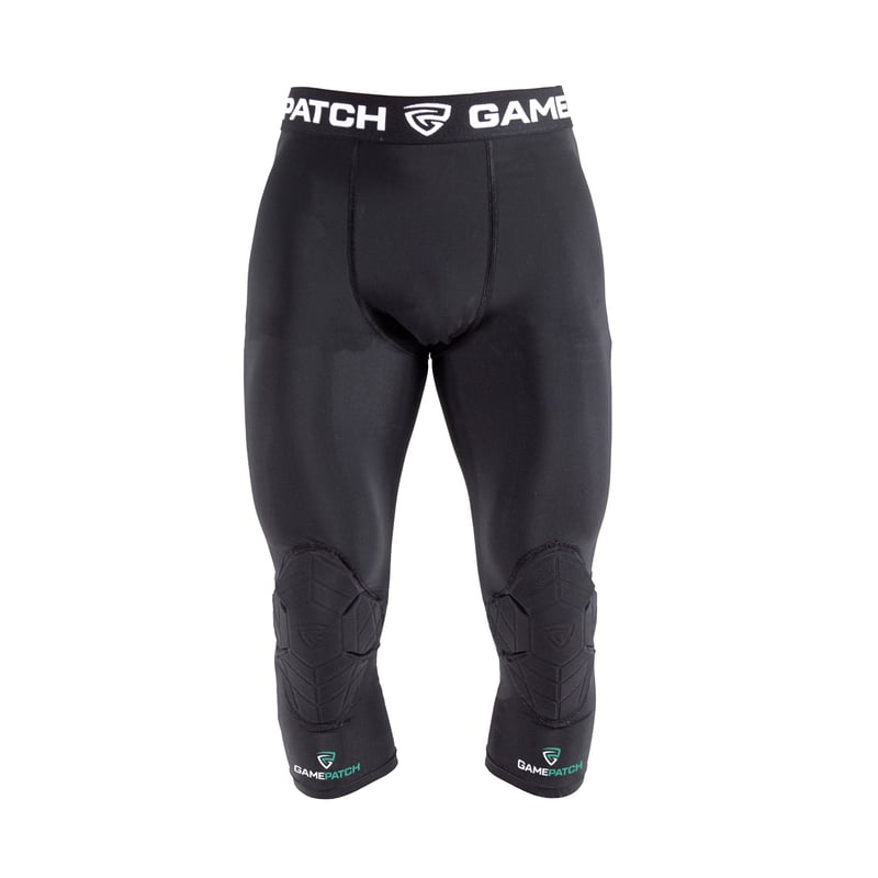 3/4 Tights with Knee Padding "Black"