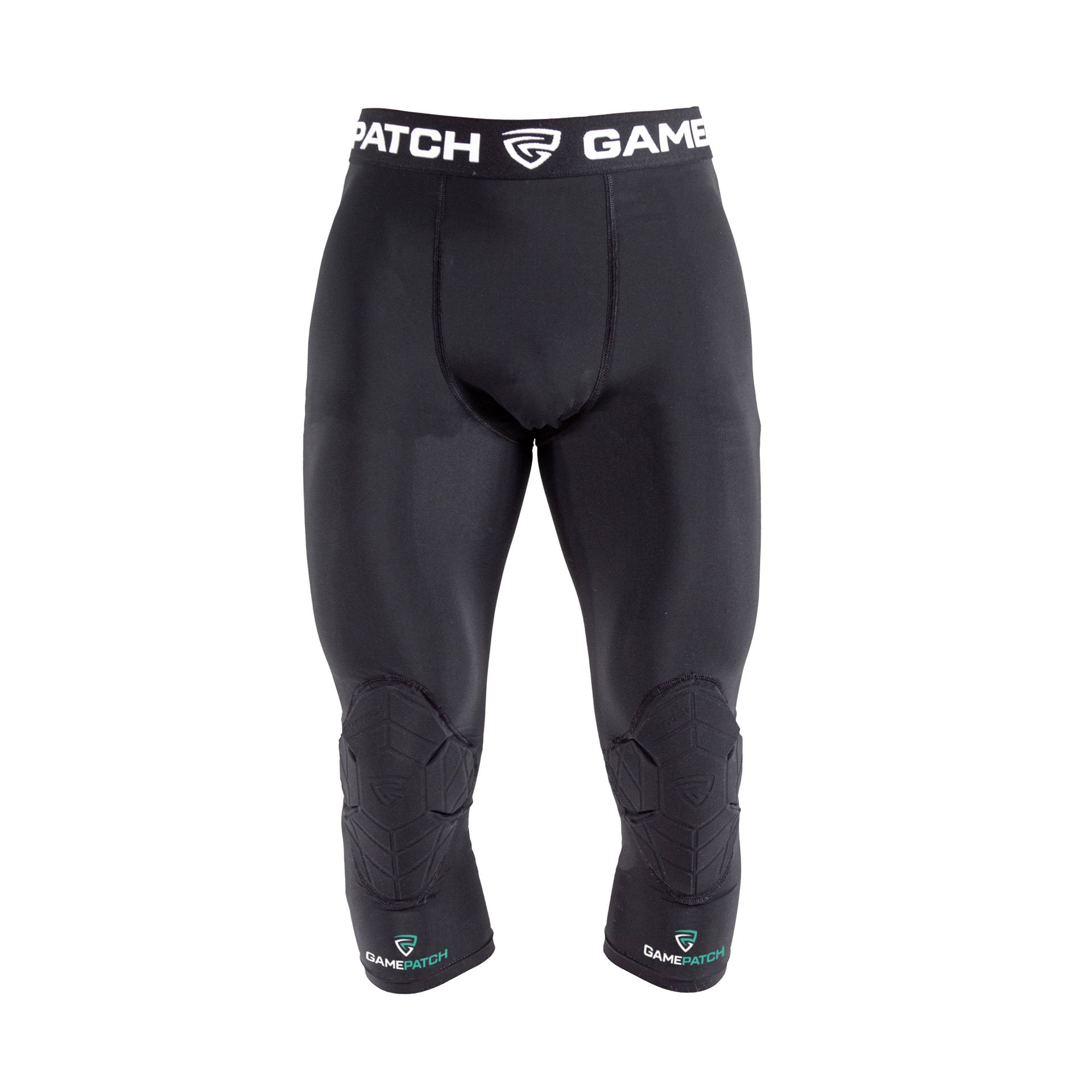 3/4 Tights with Knee Padding "Black"