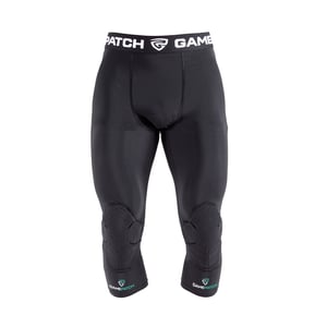 3/4 Tights with Knee Padding "Black"