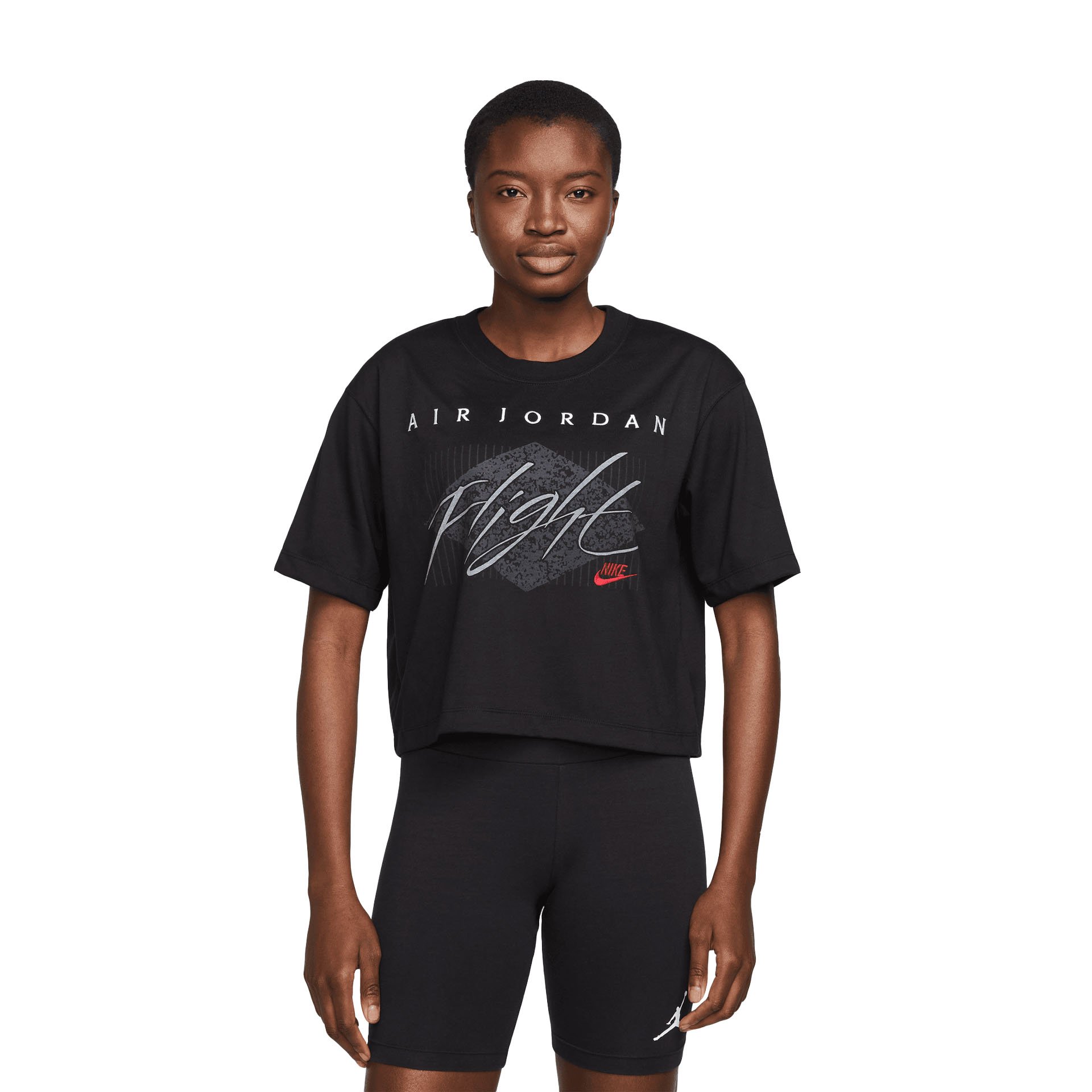 WMNS Essential Boxy Tee "Black"