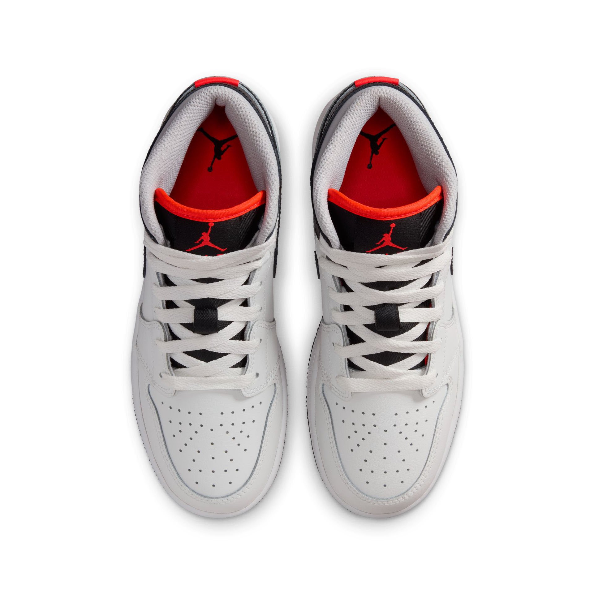 Air Jordan 1 Mid "White Black" GS