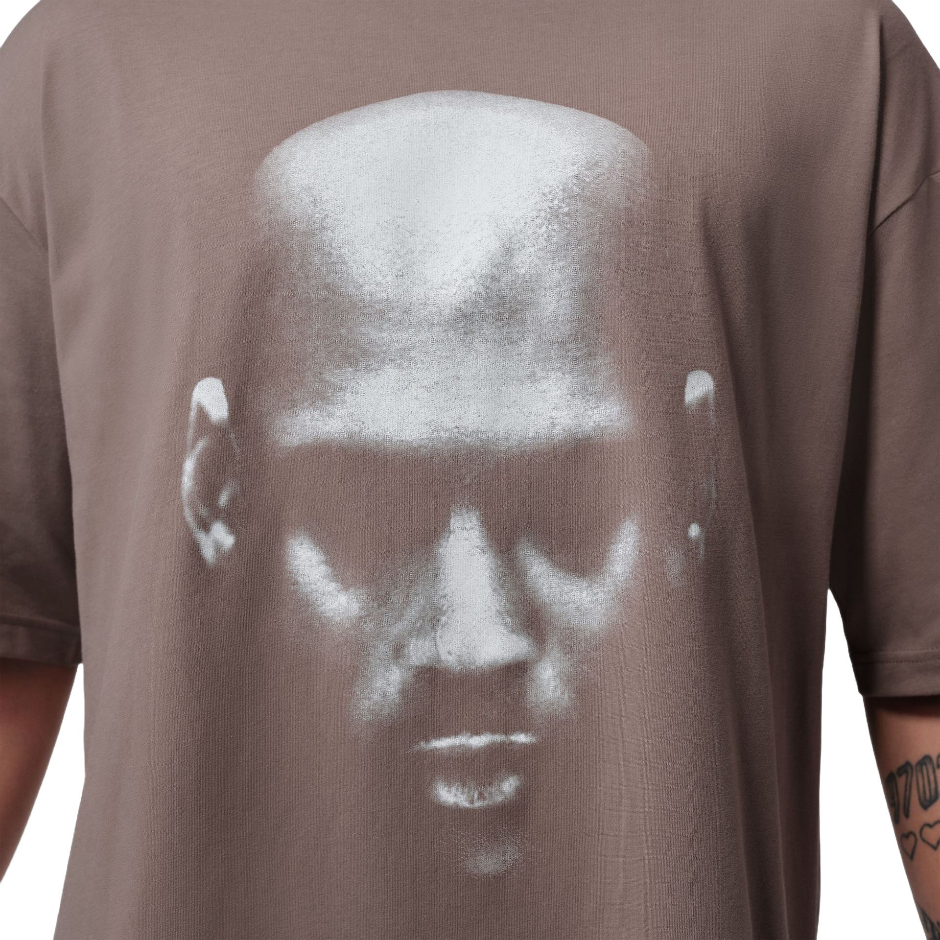 Sport Statement Face Tee "Olive Grey"