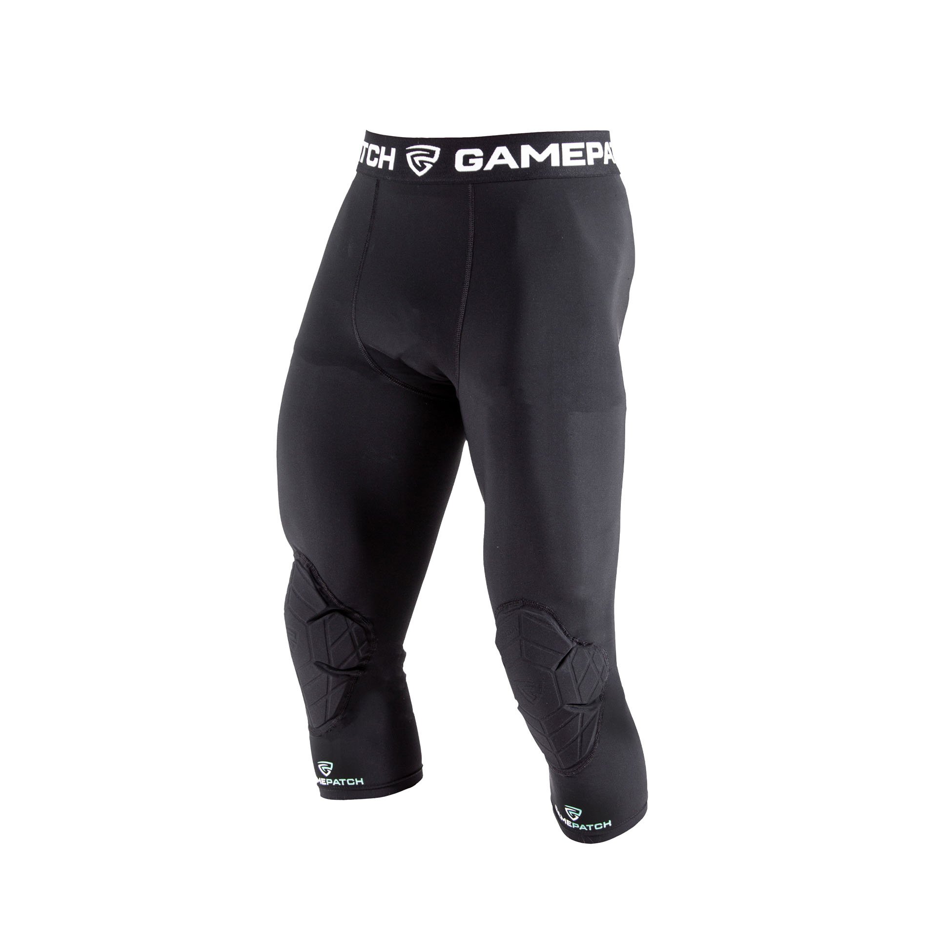 3/4 Tights with Knee Padding "Black"