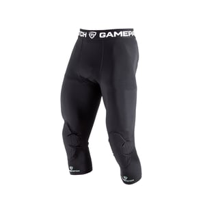3/4 Tights with Knee Padding "Black"