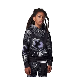 MVP Fleece AOP PO Hoodie "Black" Kids