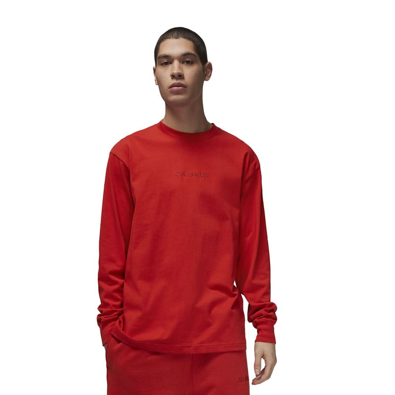 Wordmark LS Tee "Mystic Red"