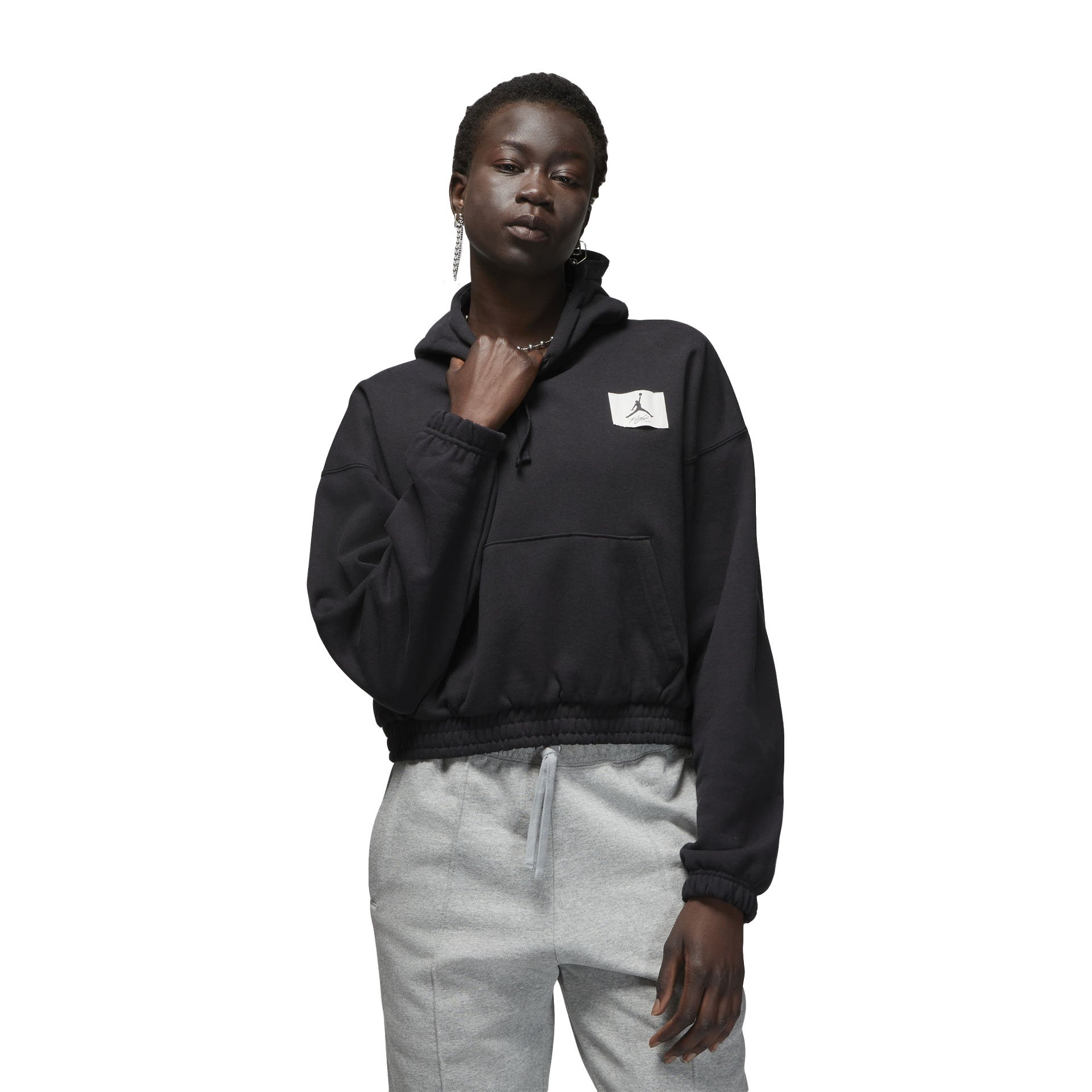 WMNS Essential Fleece Hoodie "Black"