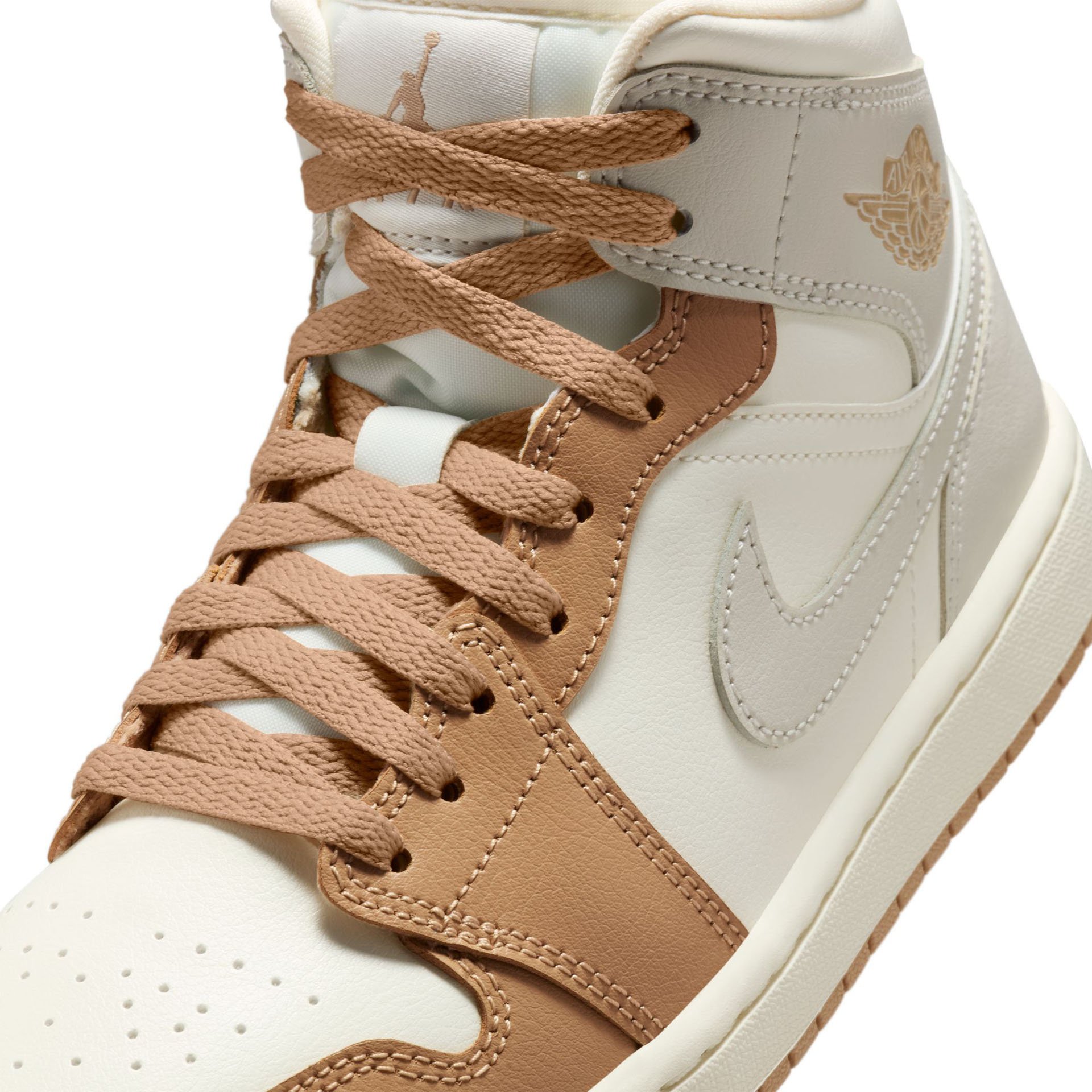 WMNS Air Jordan 1 Mid "Tan Toe"