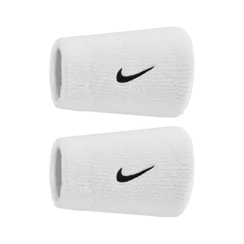 Swoosh Wristbands "White Black" 2