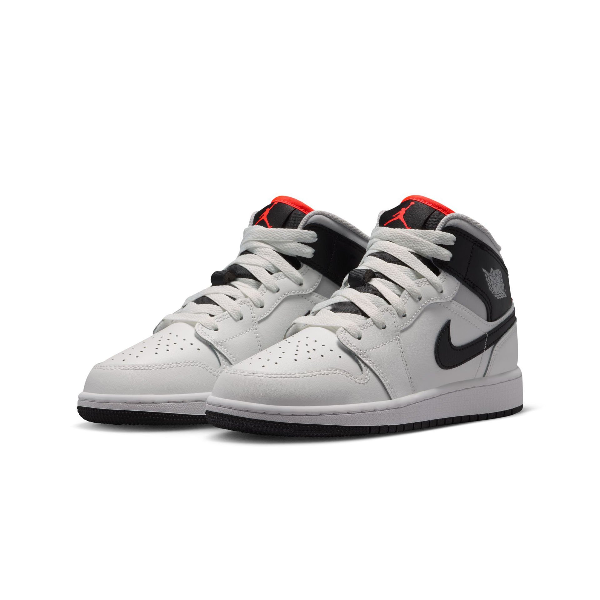 Air Jordan 1 Mid "White Black" GS