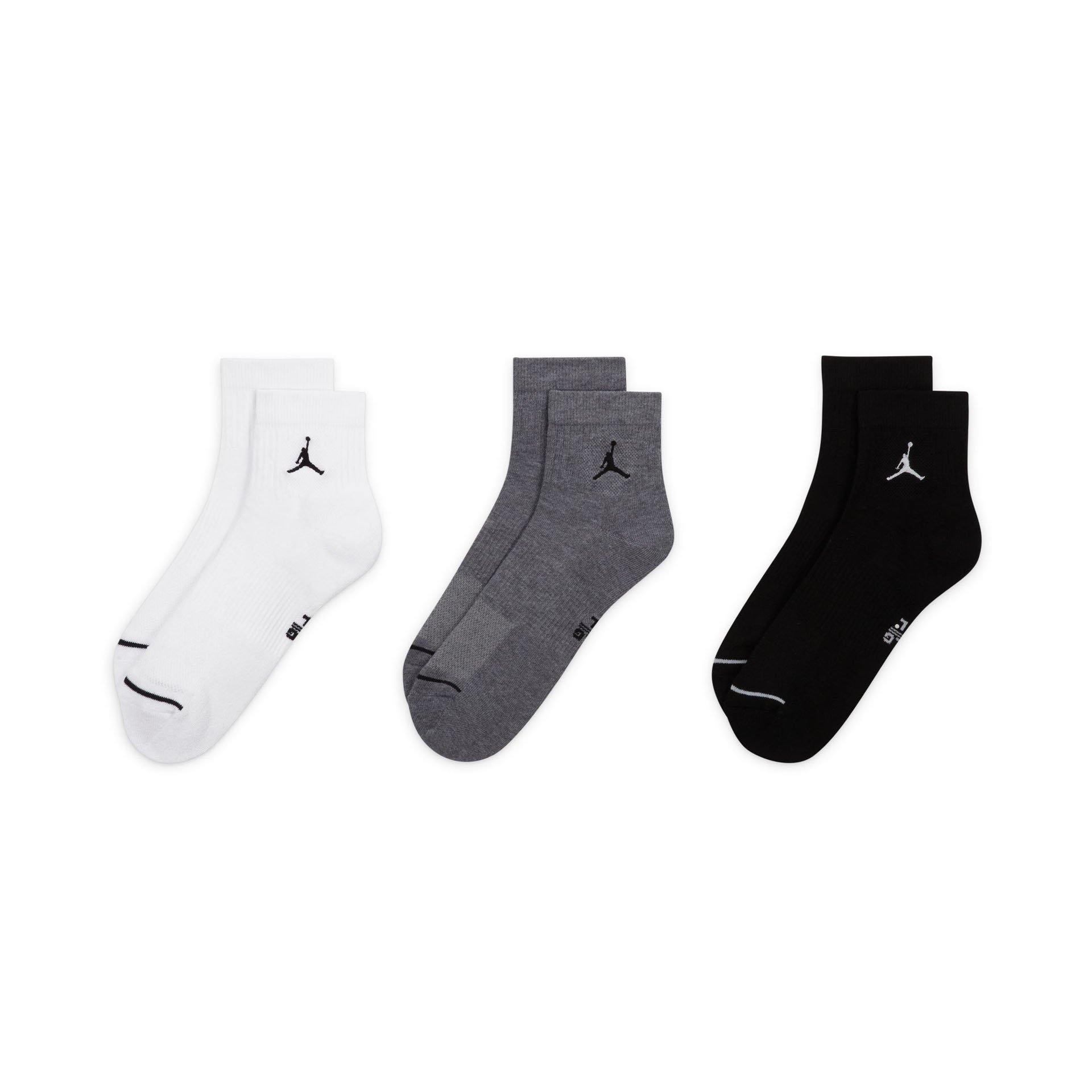 Jumpman Ankle Socks 3Pack "Grey"
