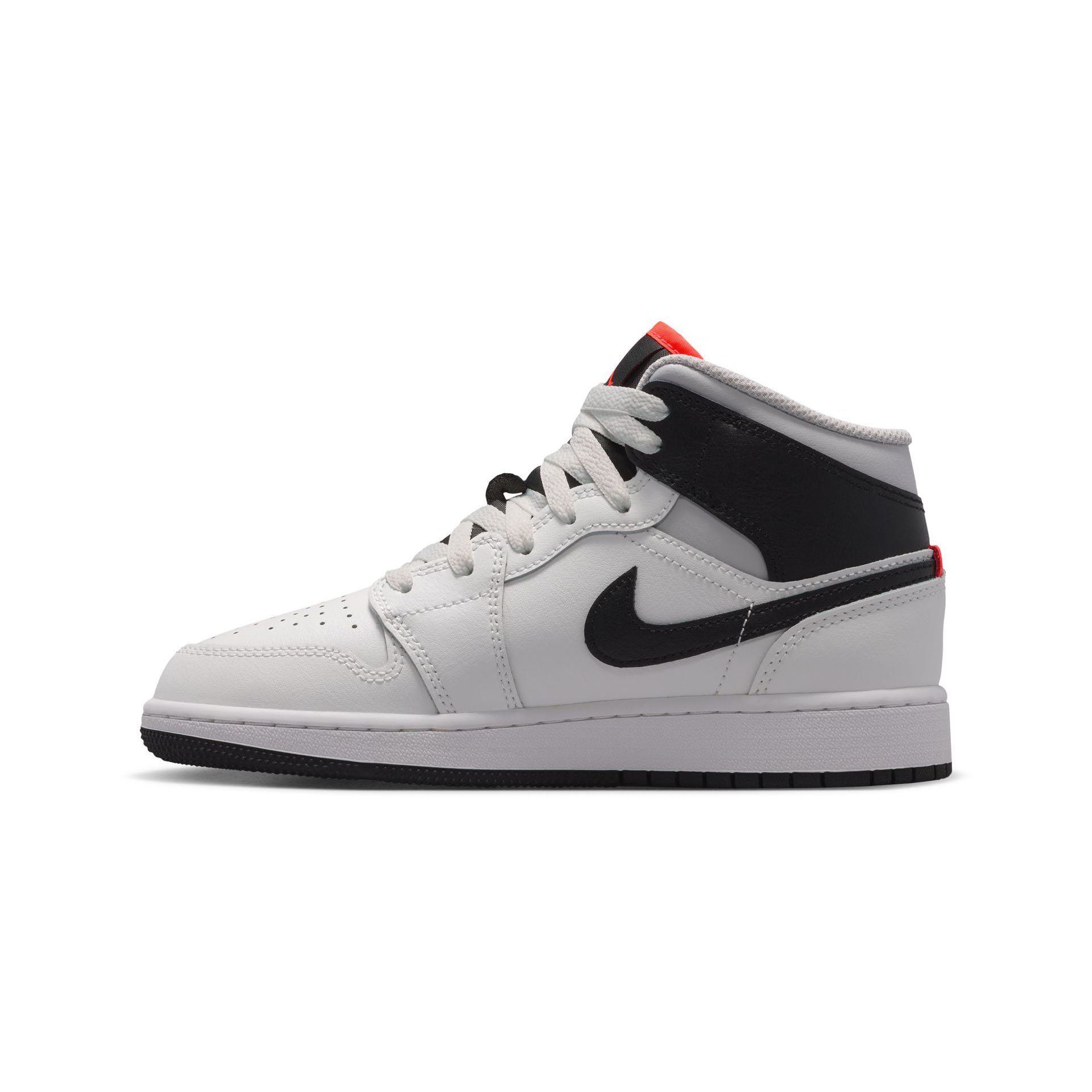 Air Jordan 1 Mid "White Black" GS