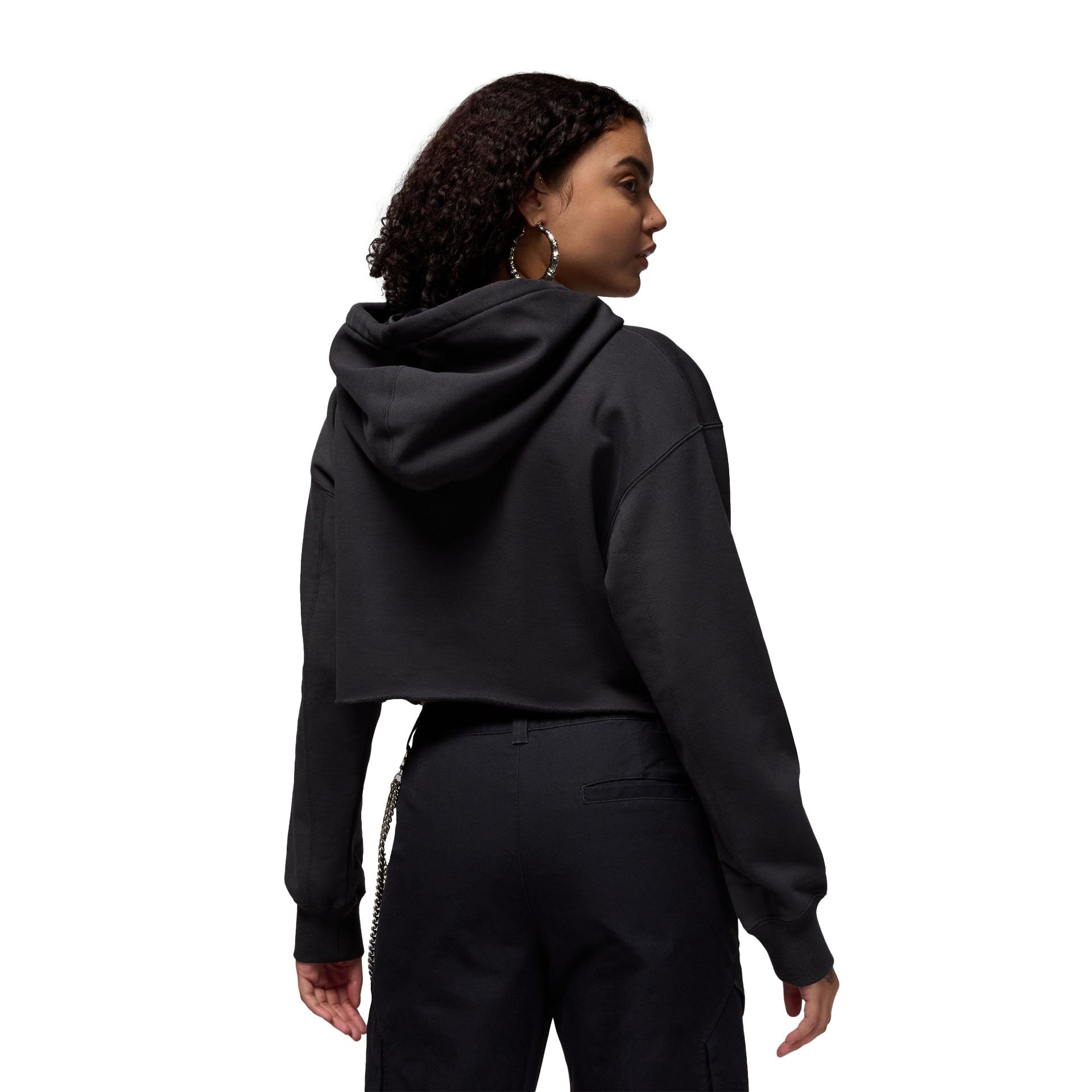 WMNS Flight Fleece PO GFX 40 Hoodie "Off Noir"