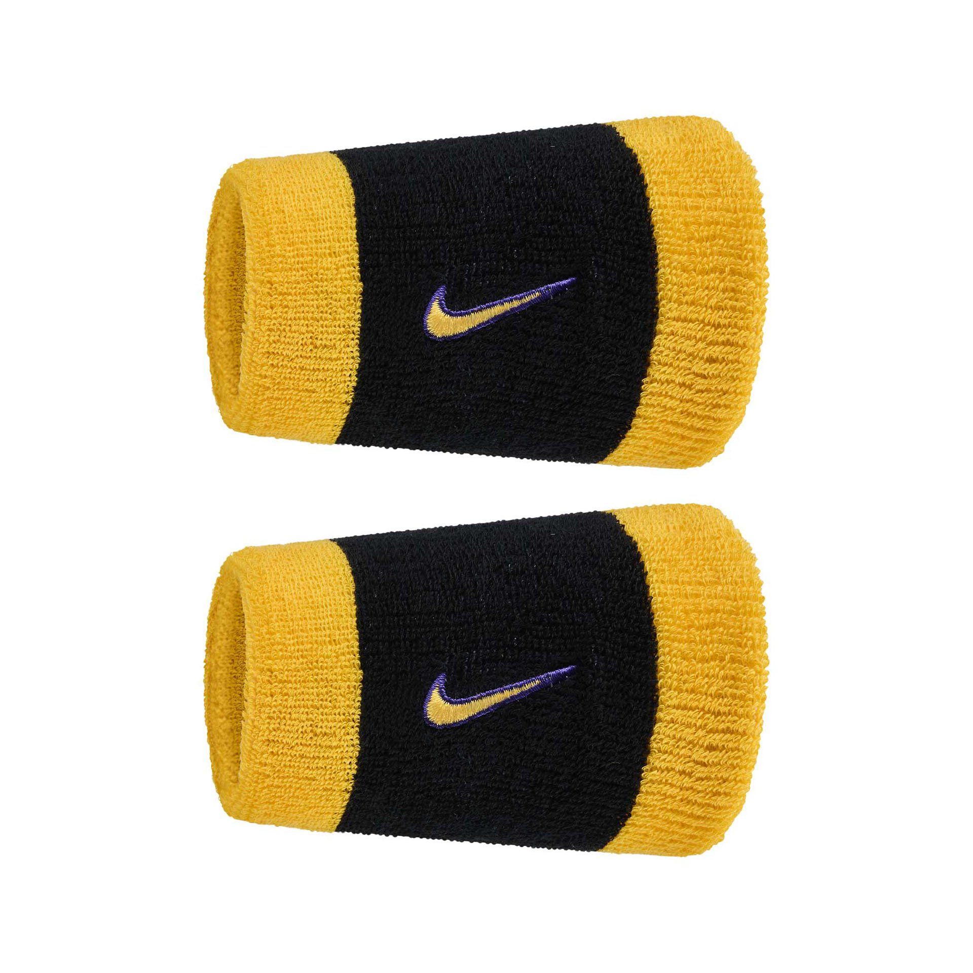Swoosh Wristbands "Black Amarillo"