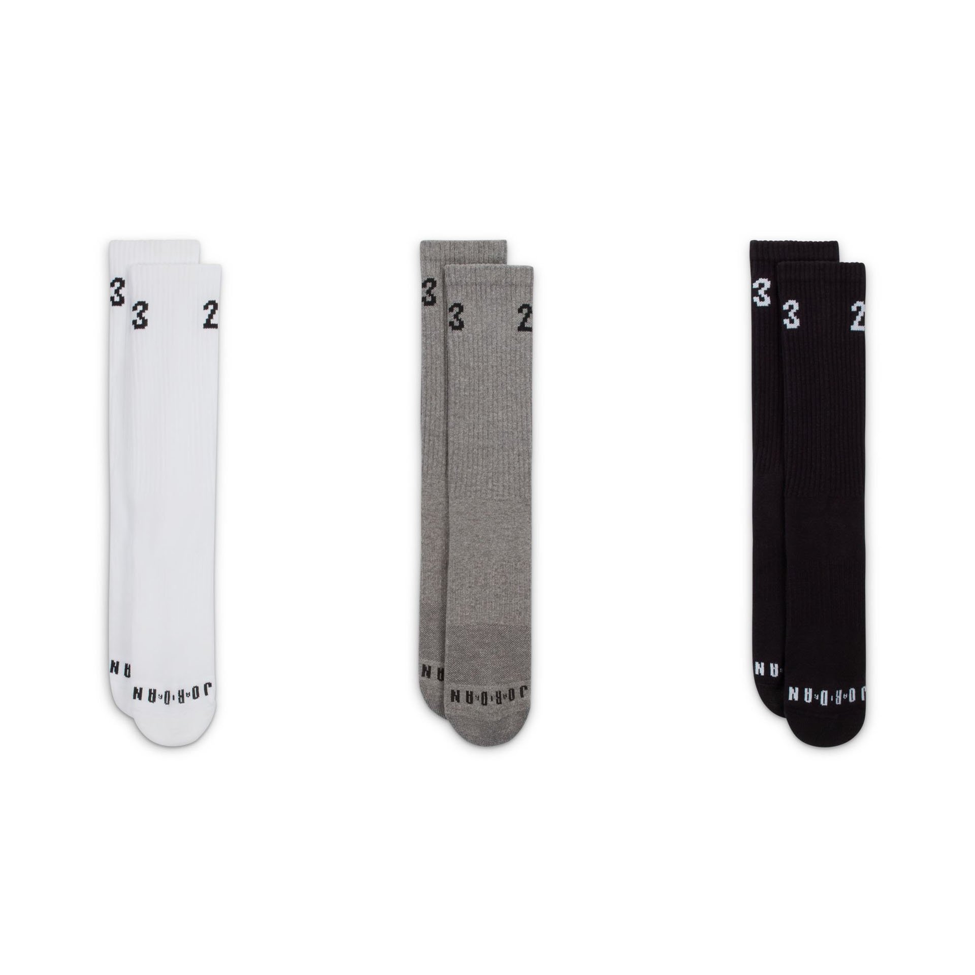 3pack Essential Crew "Grey"
