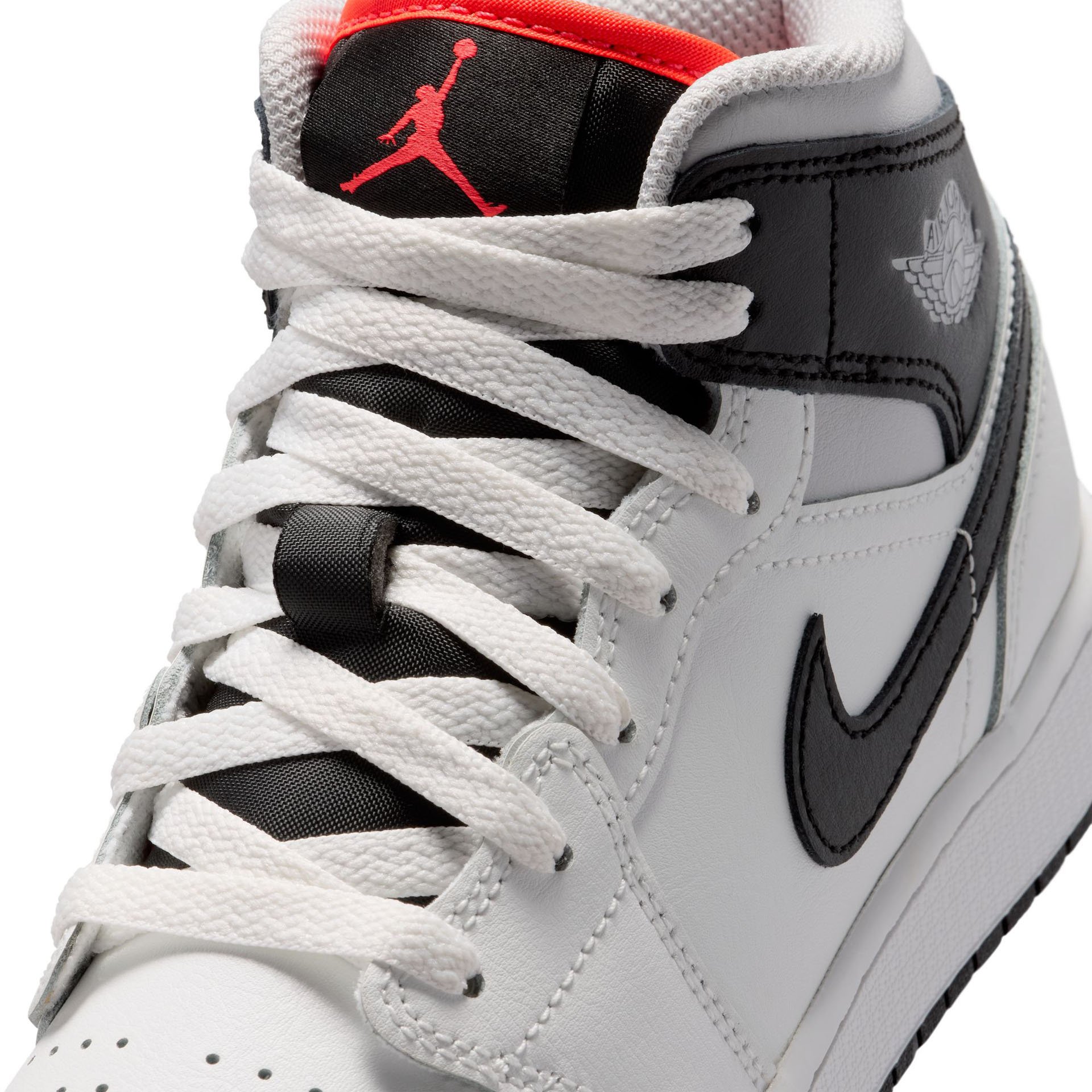 Air Jordan 1 Mid "White Black" GS