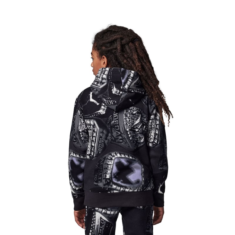 MVP Fleece AOP PO Hoodie "Black" Kids 2
