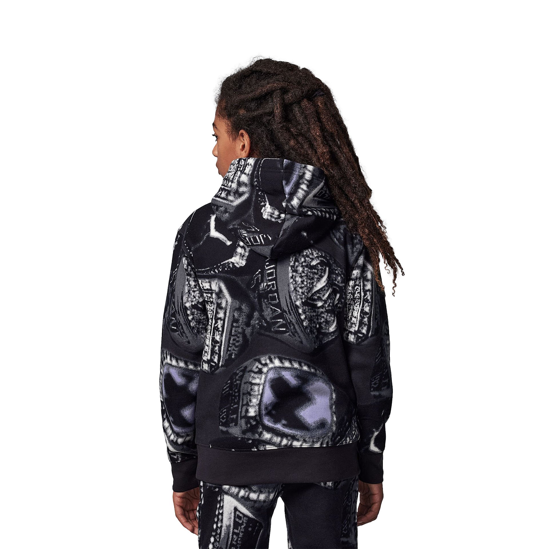 MVP Fleece AOP PO Hoodie "Black" Kids
