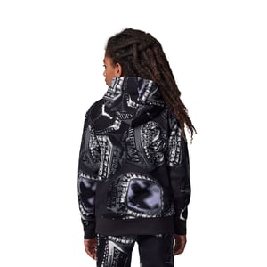MVP Fleece AOP PO Hoodie "Black" Kids
