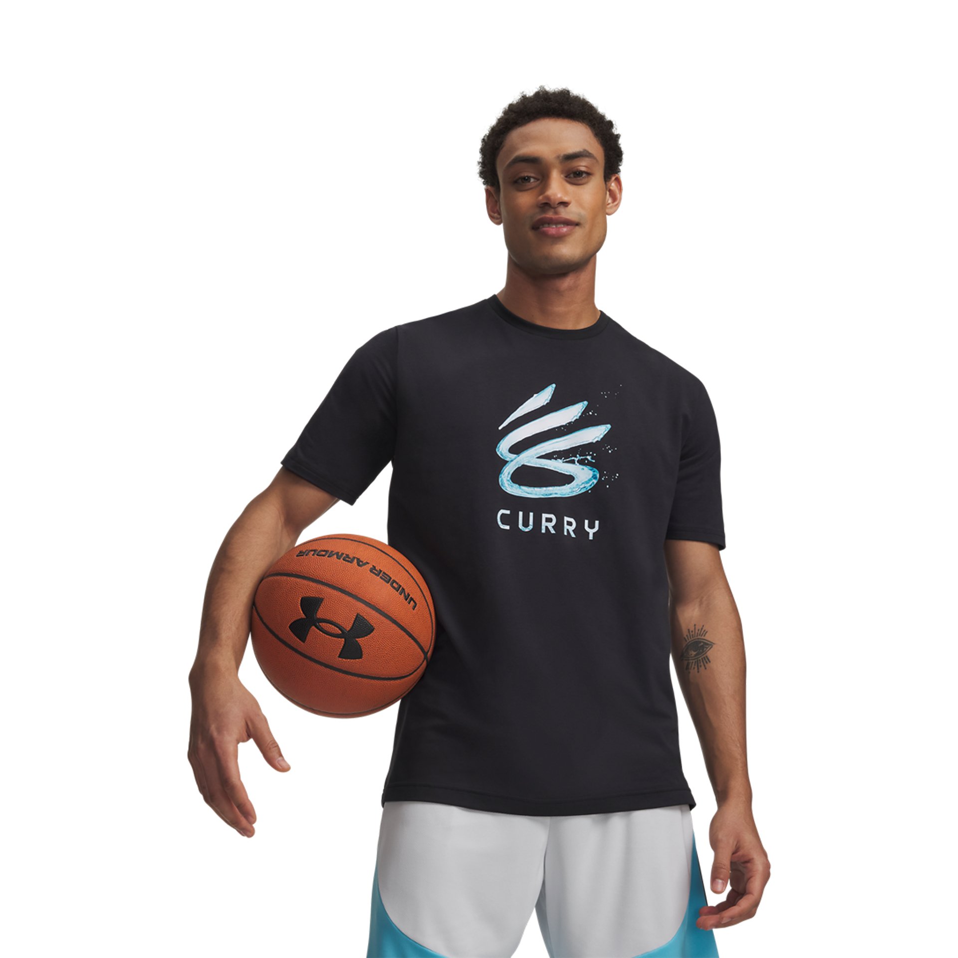 Curry Splash Wordmark Tee "Black"