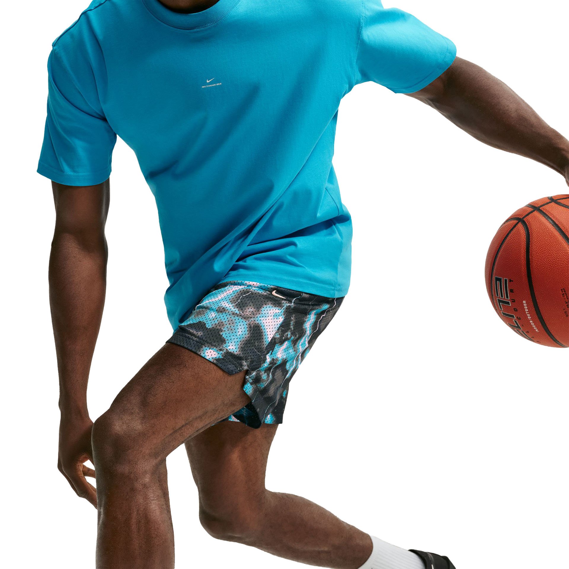 Standard Issue Practice Mesh Skul Short "Current Blue"