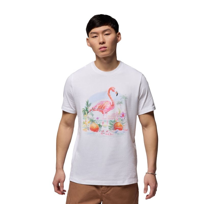 Flight Essential Flamingo Tee "White"