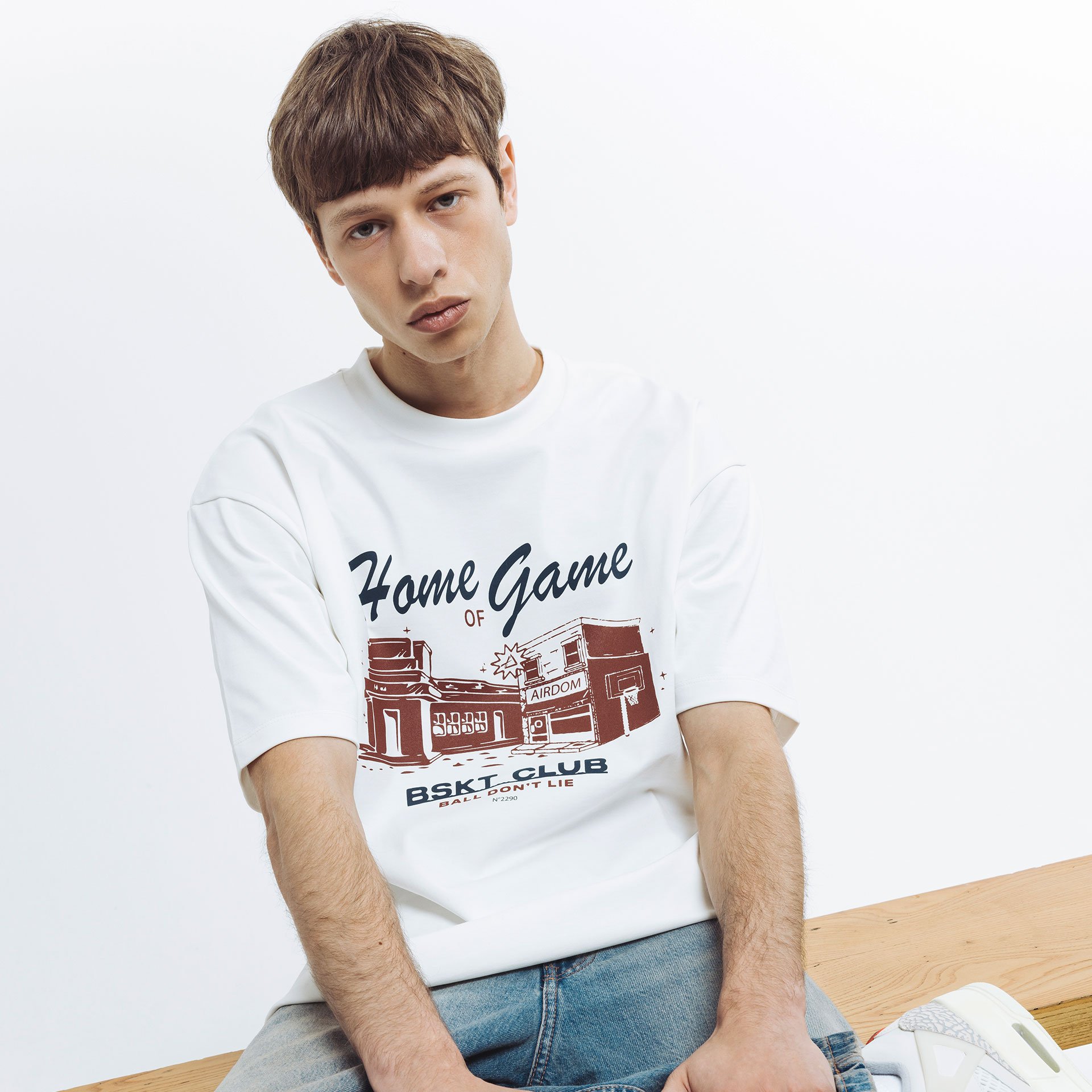 Airdom Home of Game Tee "Off White"
