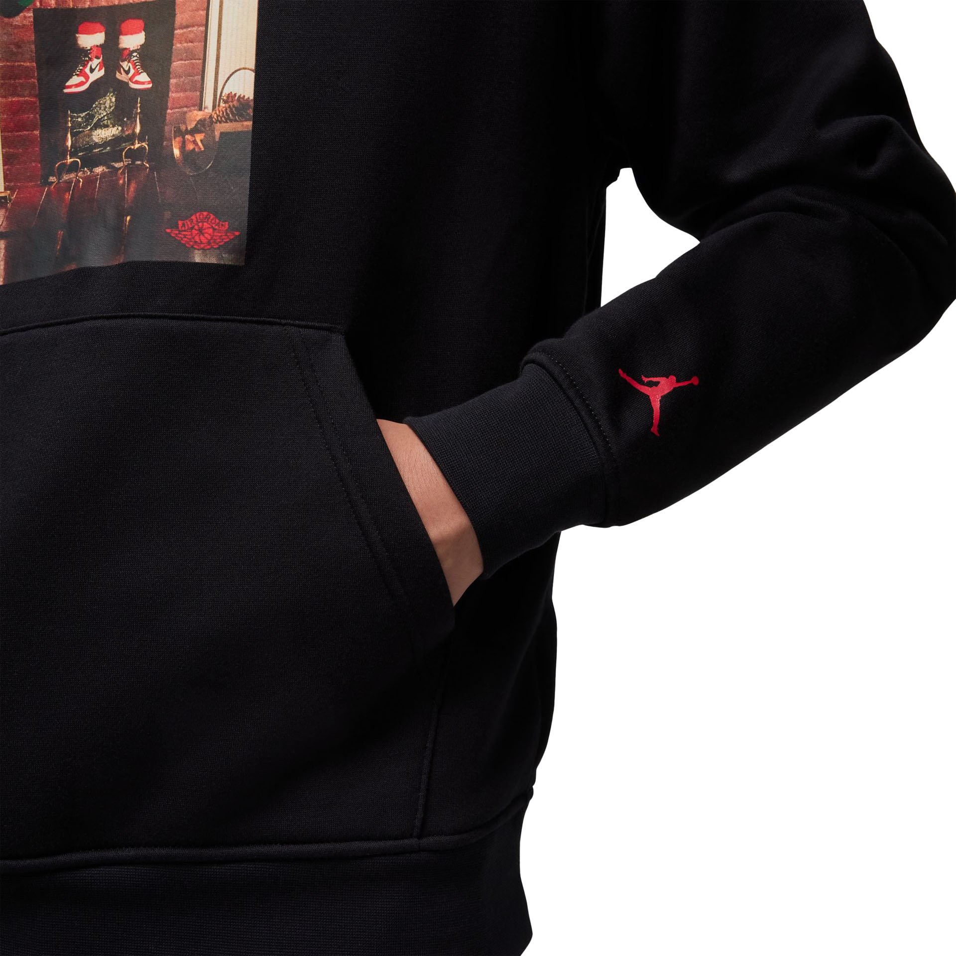 Jumpman Chimney Fleece PO Hoodie "Black"