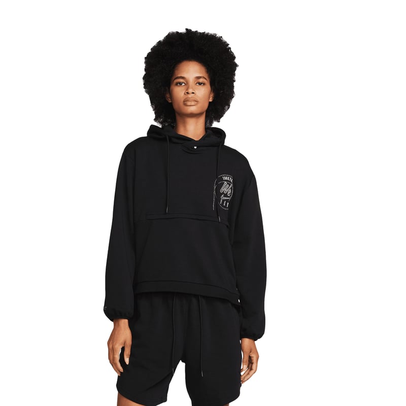 WMNS PRM Essential PO Hoodie "Black"