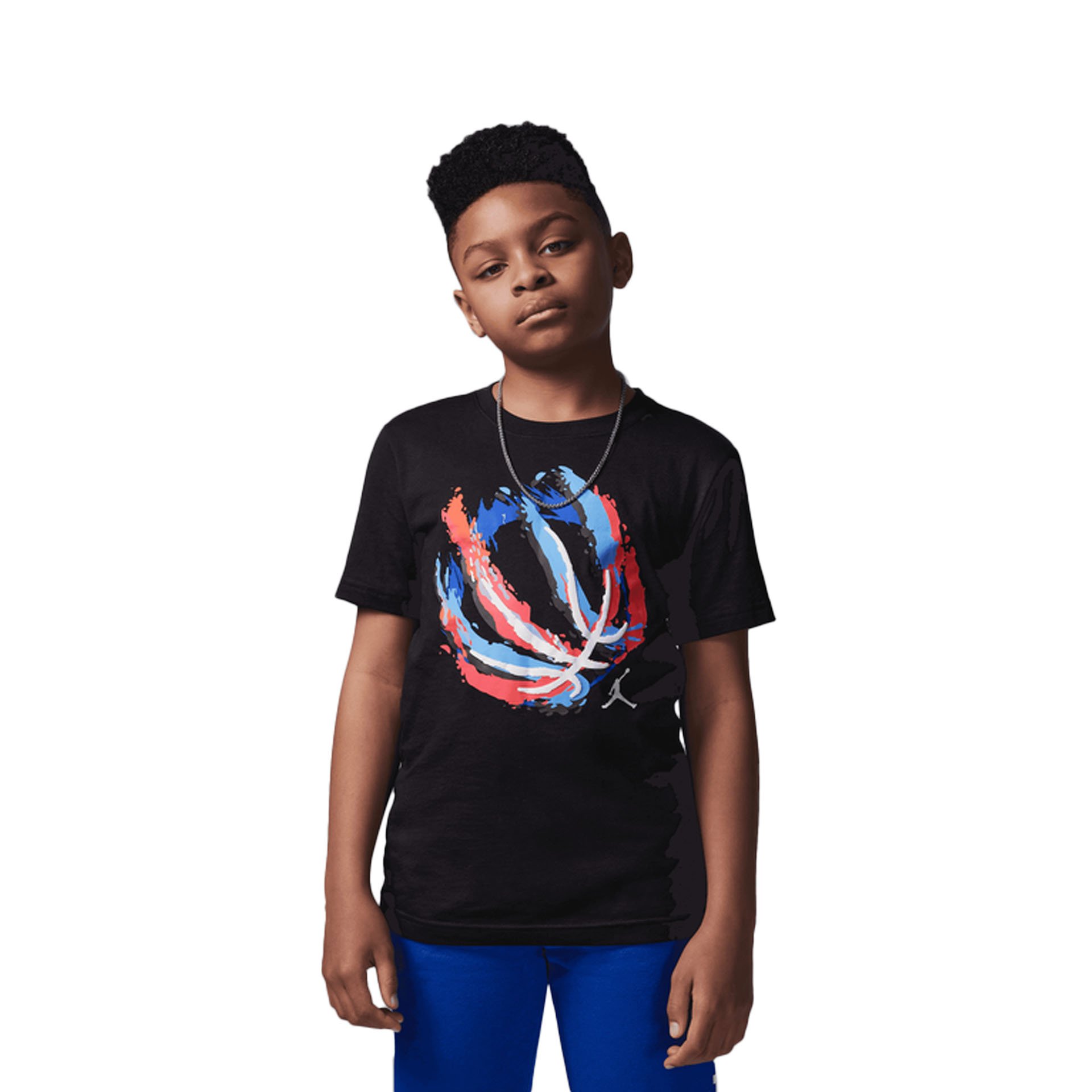 Bball Fire Tee "Black" Kids