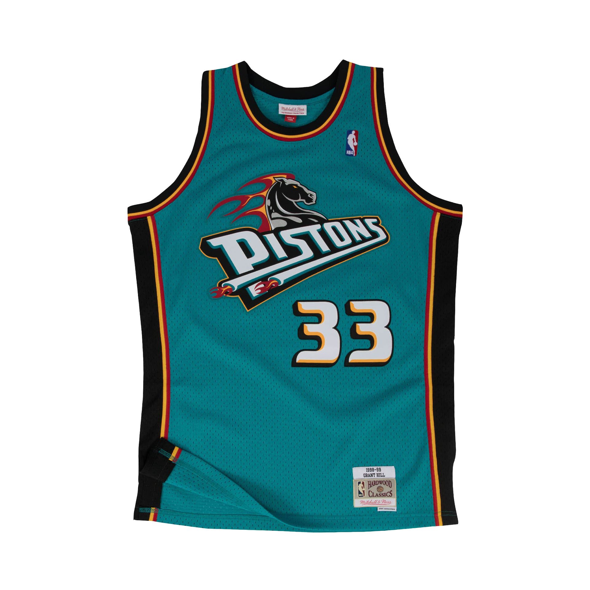 Detroit Pistons 1998-99 Away Swingman Jersey "Hill"