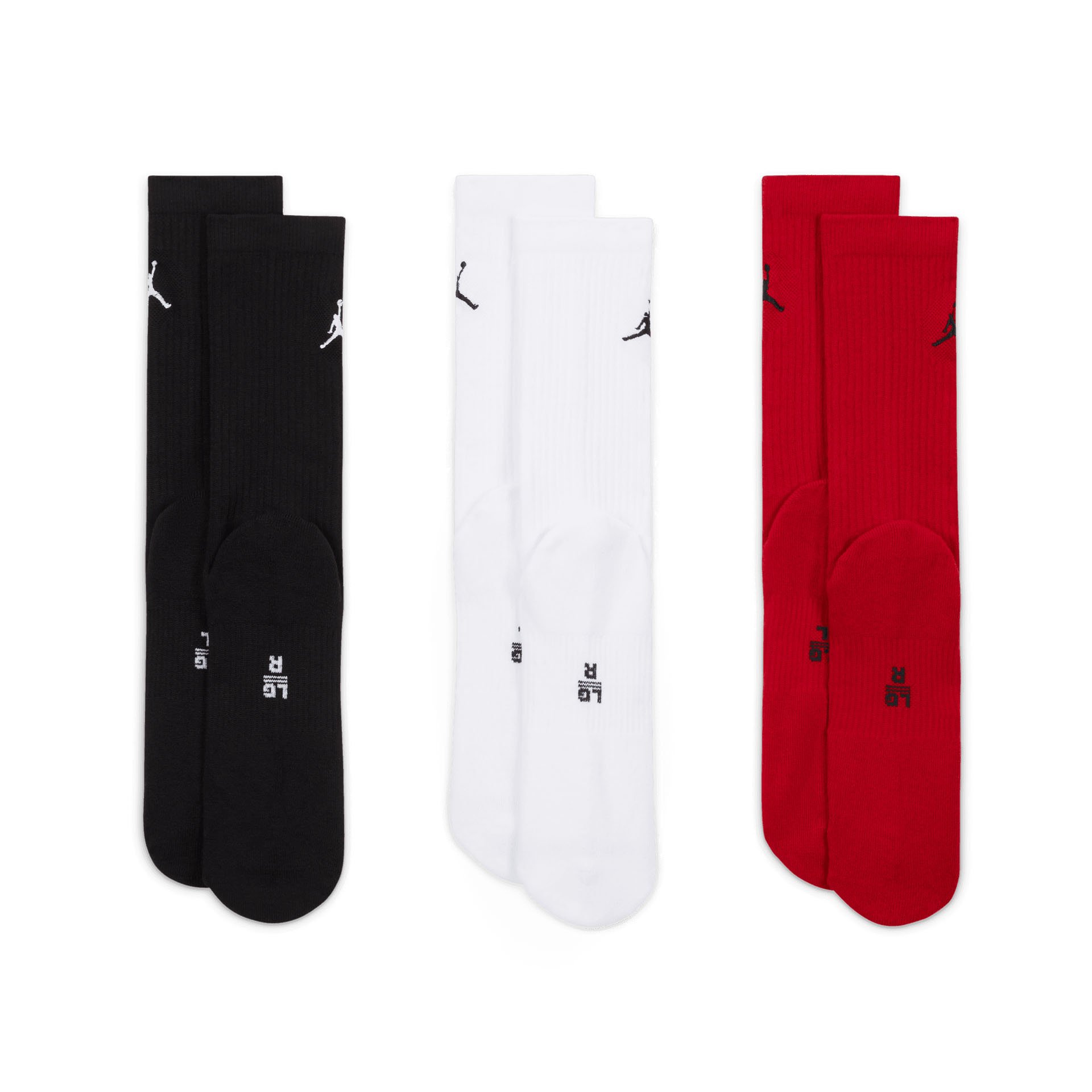 Everyday Socks Crew 3Pack "Red"