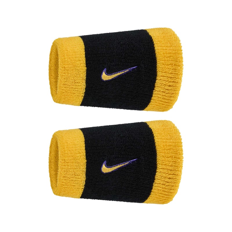 Swoosh Wristbands "Black Amarillo" 2