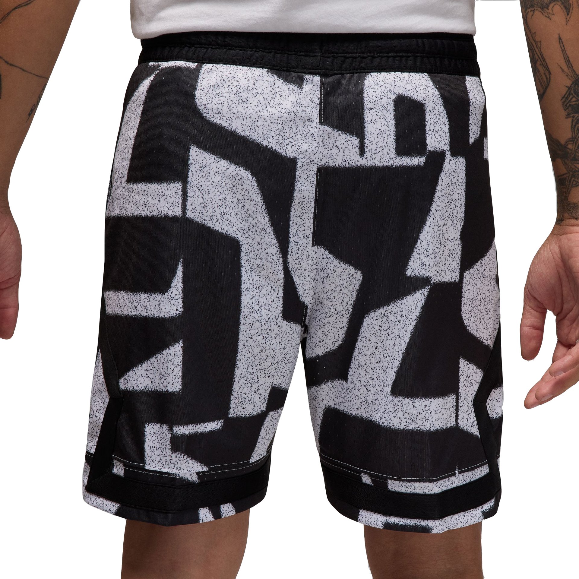 Sport AOP Diamond Short "Black White"
