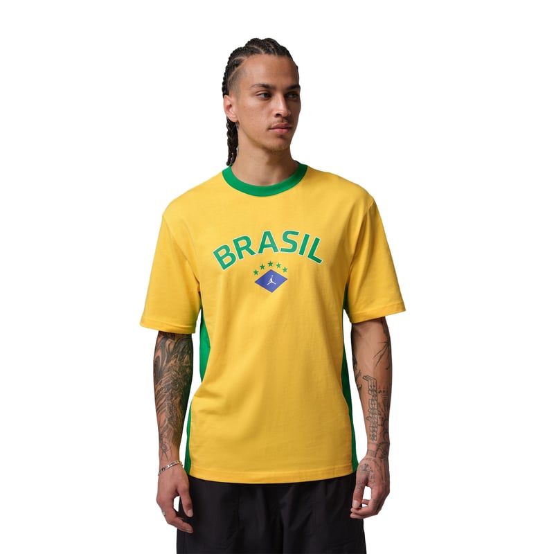 Jordan 85 Brazil GFX Tee "Varsity Maize"