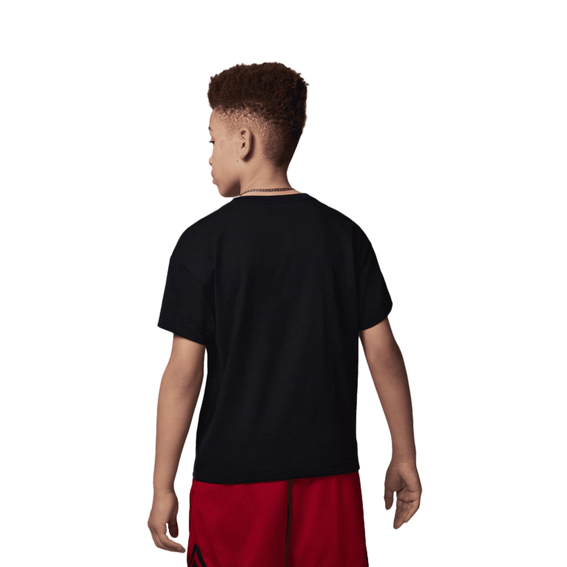 AJ1 Bred Patch Tee "Black" Kids
