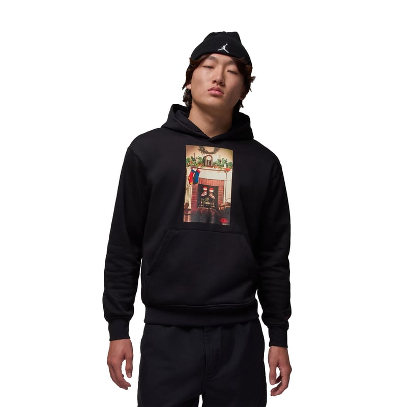 Jumpman Chimney Fleece PO Hoodie "Black"